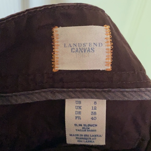 Lands’ End Canvas Slim Slouch Pants - Picture 3 of 11